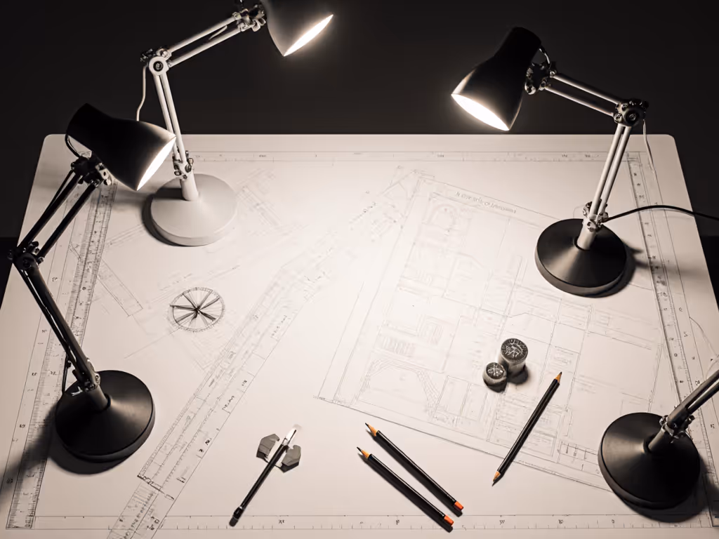 anglerelationshipbetweenlampaanddrawingtable