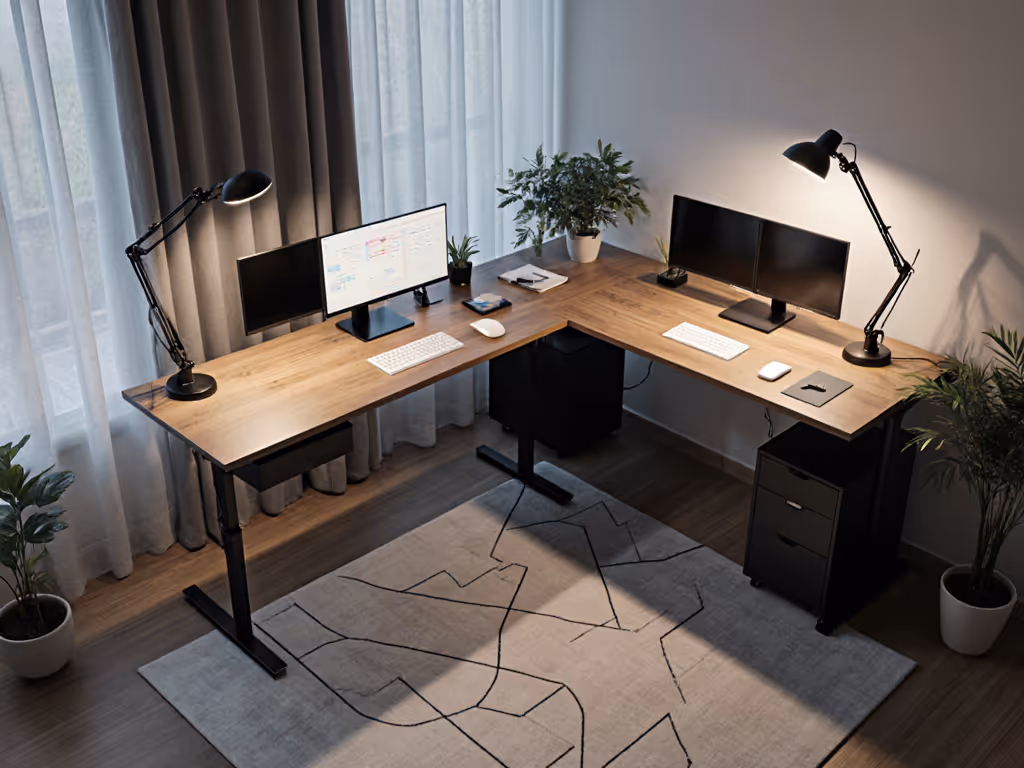 Desk Lamp Placement Guide: L-Shaped & Standing Desks